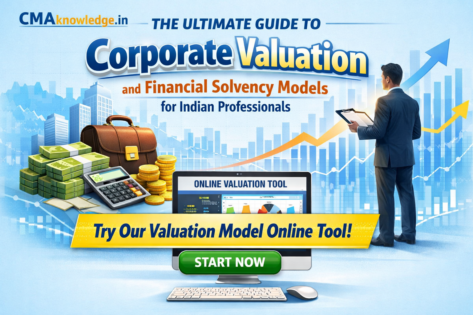 Corporate Valuation Guide Thumbnail – Light Blue Background