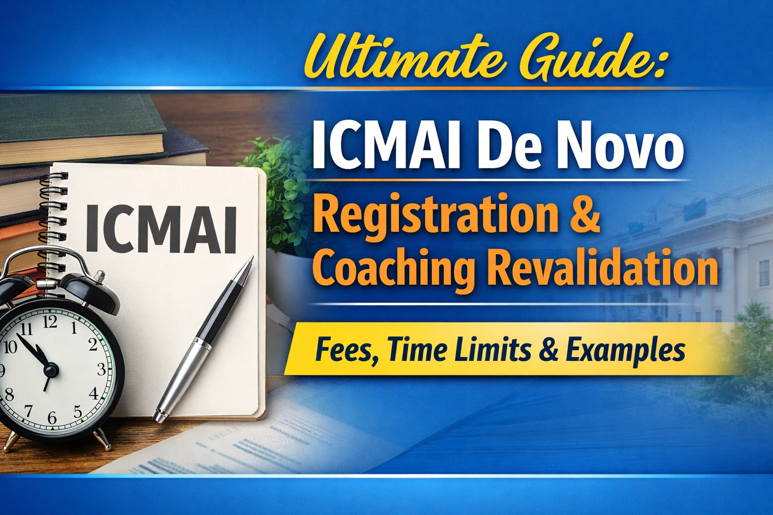 Ultimate Guide to ICMAI De Novo Registration and Coaching Revalidation — detailed overview of fees, time limits, and examples for CMA students.